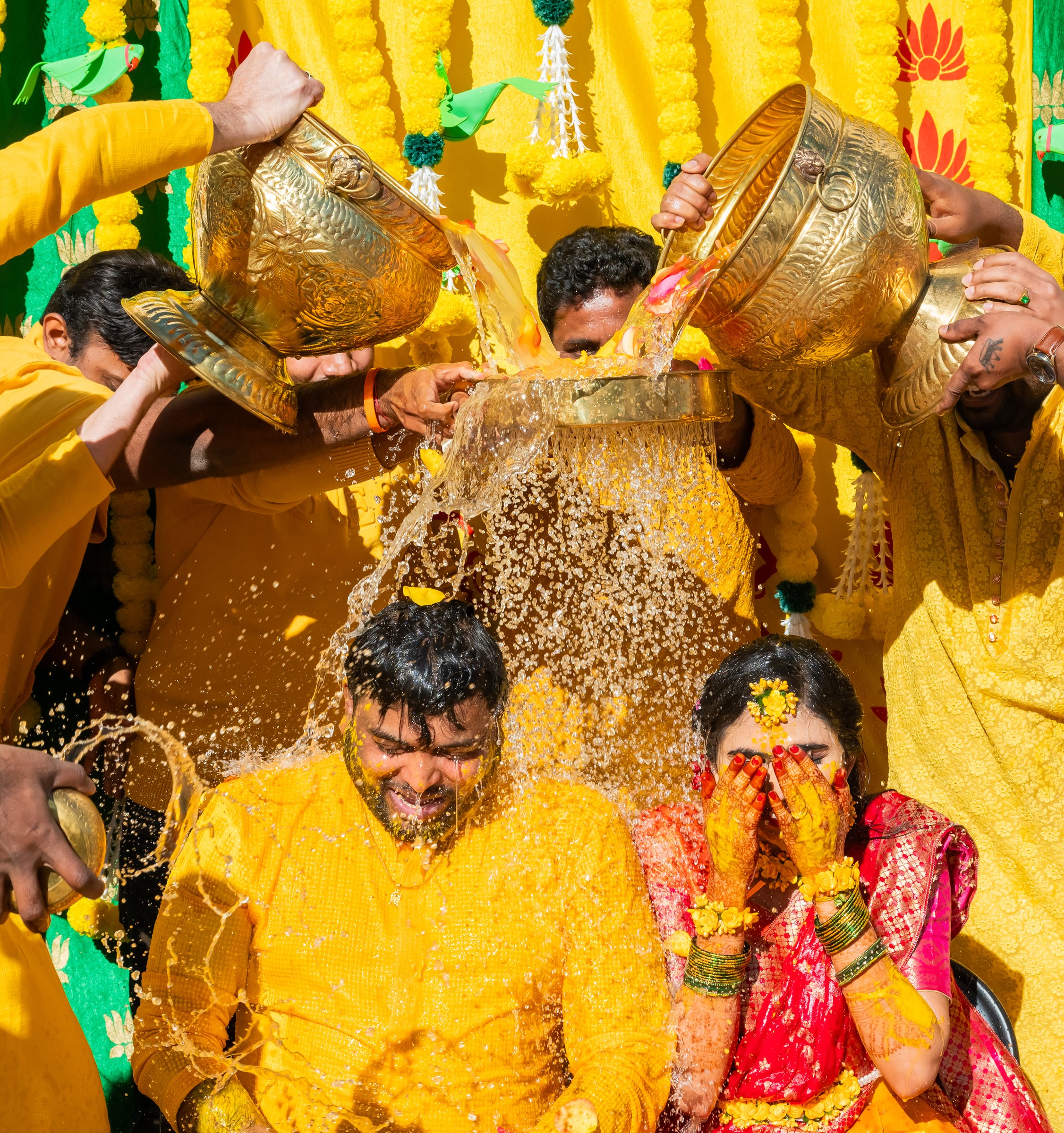 A haldi ceremony photographed by Monterey Films