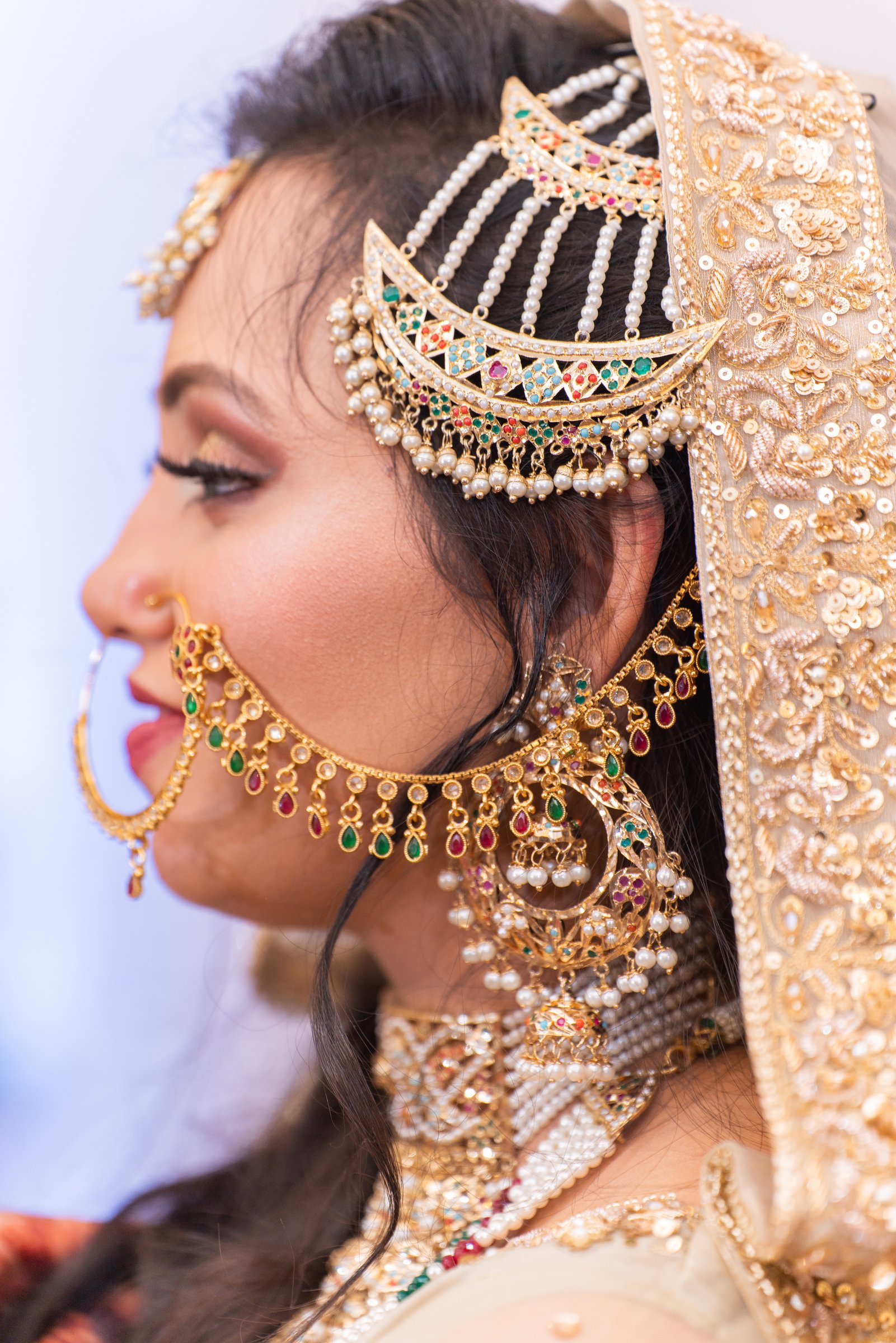 Nausheen and sohail nikkah 2022 bridal nath and jhumka profile